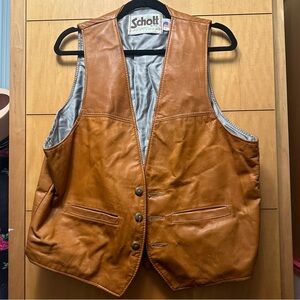 Vintage Schott leather vest sz large